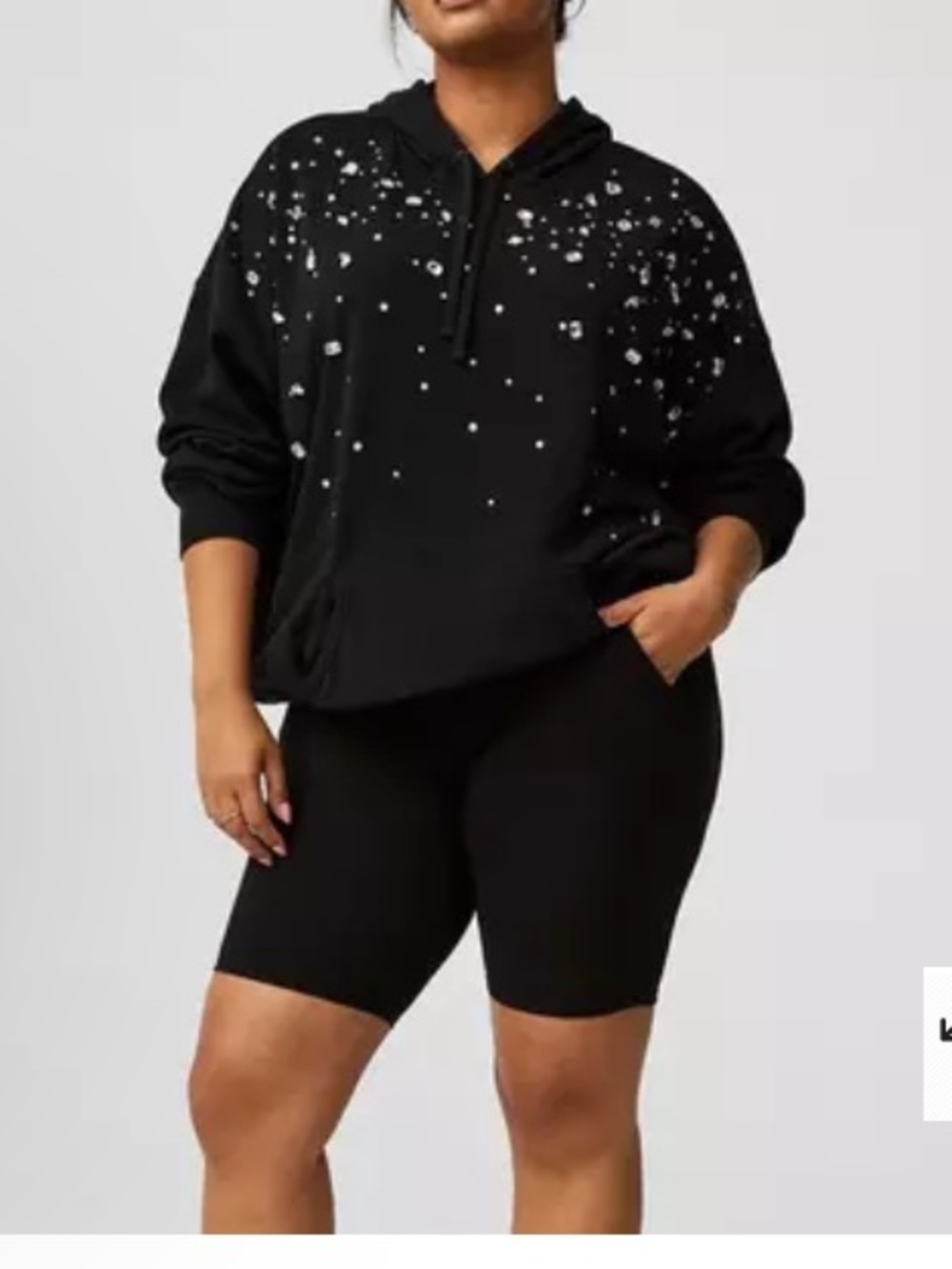 Torrid 3 black bike shorts